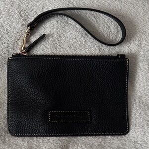 Dooney & Bourke Black Pebbled Wristlet